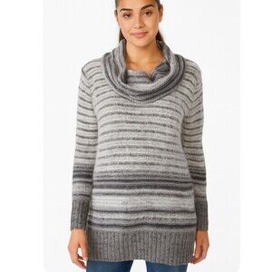 United States Sweater gray/black long turtleneck sweater/sweater dress casual MD